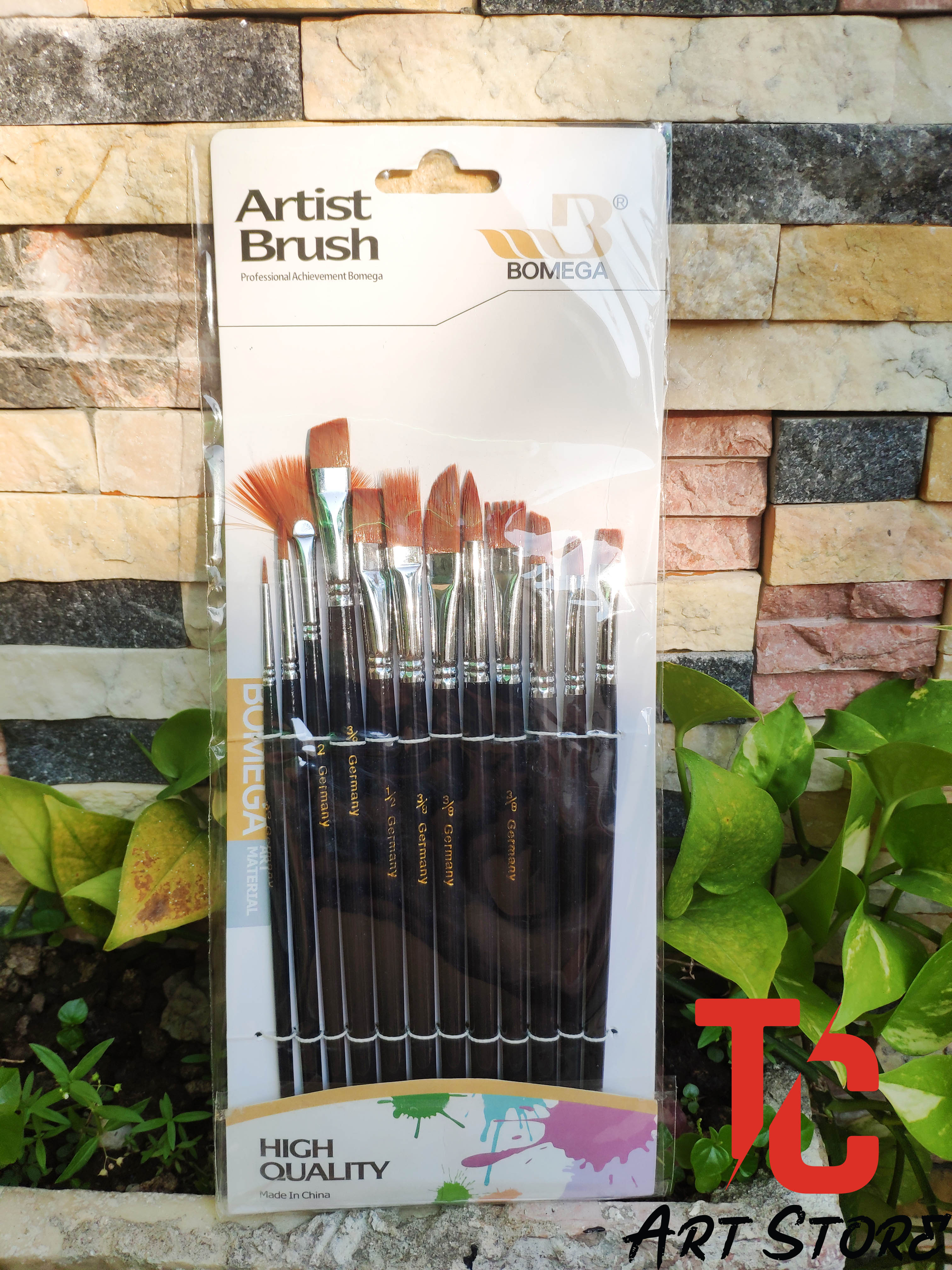 [TC Art Store] Bộ Cọ Bomega Nhiều Đầu (12 Cây)