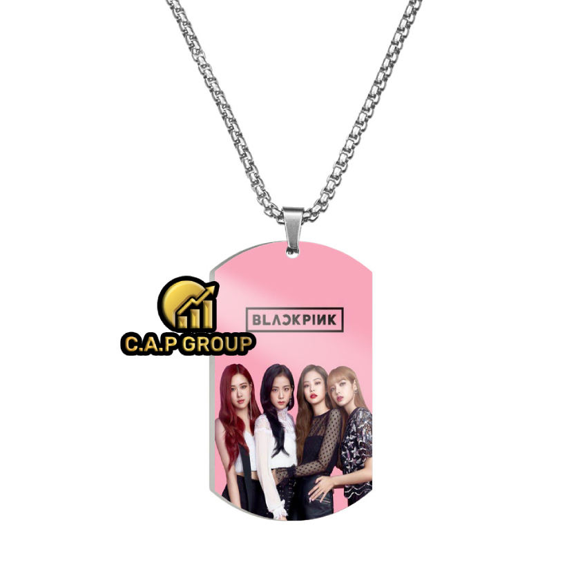 Necklaces, keychains dogtag girl personalites shaped stainless BLACKPINK European style