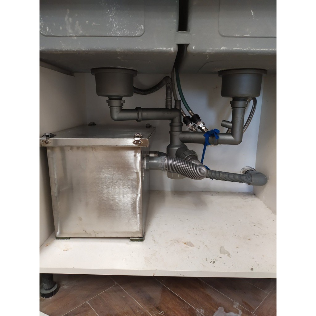 Bể Tách Mỡ Chất Liệu Inox Loại 20 Lít - Bẫy Mỡ