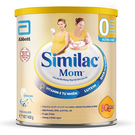 Sữa bột Abbott Similac Mom IQ hương vani /dâu 400g
