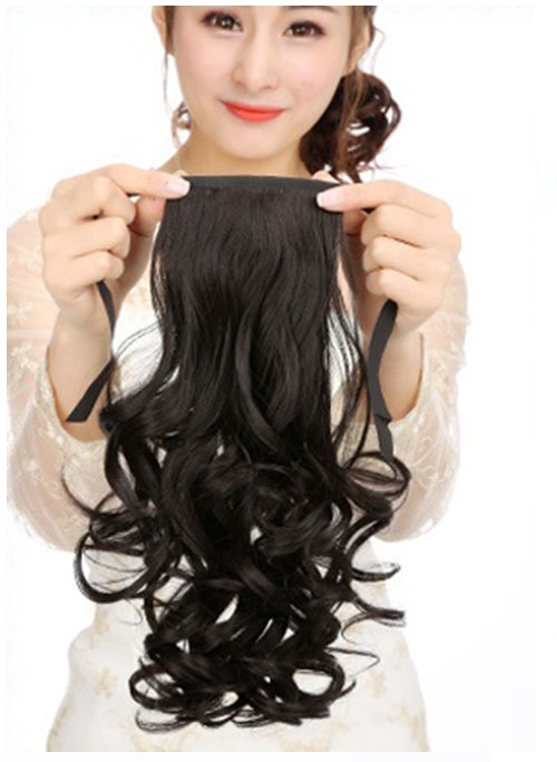 Tóc giả cột xoăn, buộc xoăn C127 💖FREESHIP💖 buộc tóc giả nữ xoăn ngắn