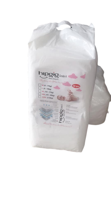 100 m Tã Hipgig A xuất Nhật đủ các size