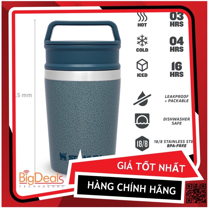 Bình đựng cafe , Ly giữ nhiệt STANLEY ADVENTURE SHORTSTACK TRAVEL MUG 8OZ (240ml)