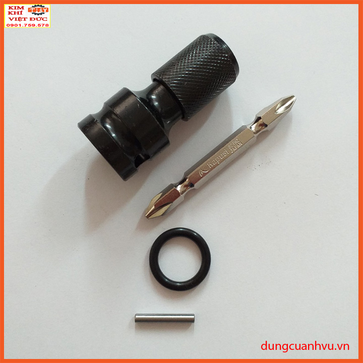 Đầu chuyển bu lông, khẩu sang bắn vít chuôi lục giác 6.35mm đầu dài [ Tặng mũi vít 2 đầu Kapusi ]