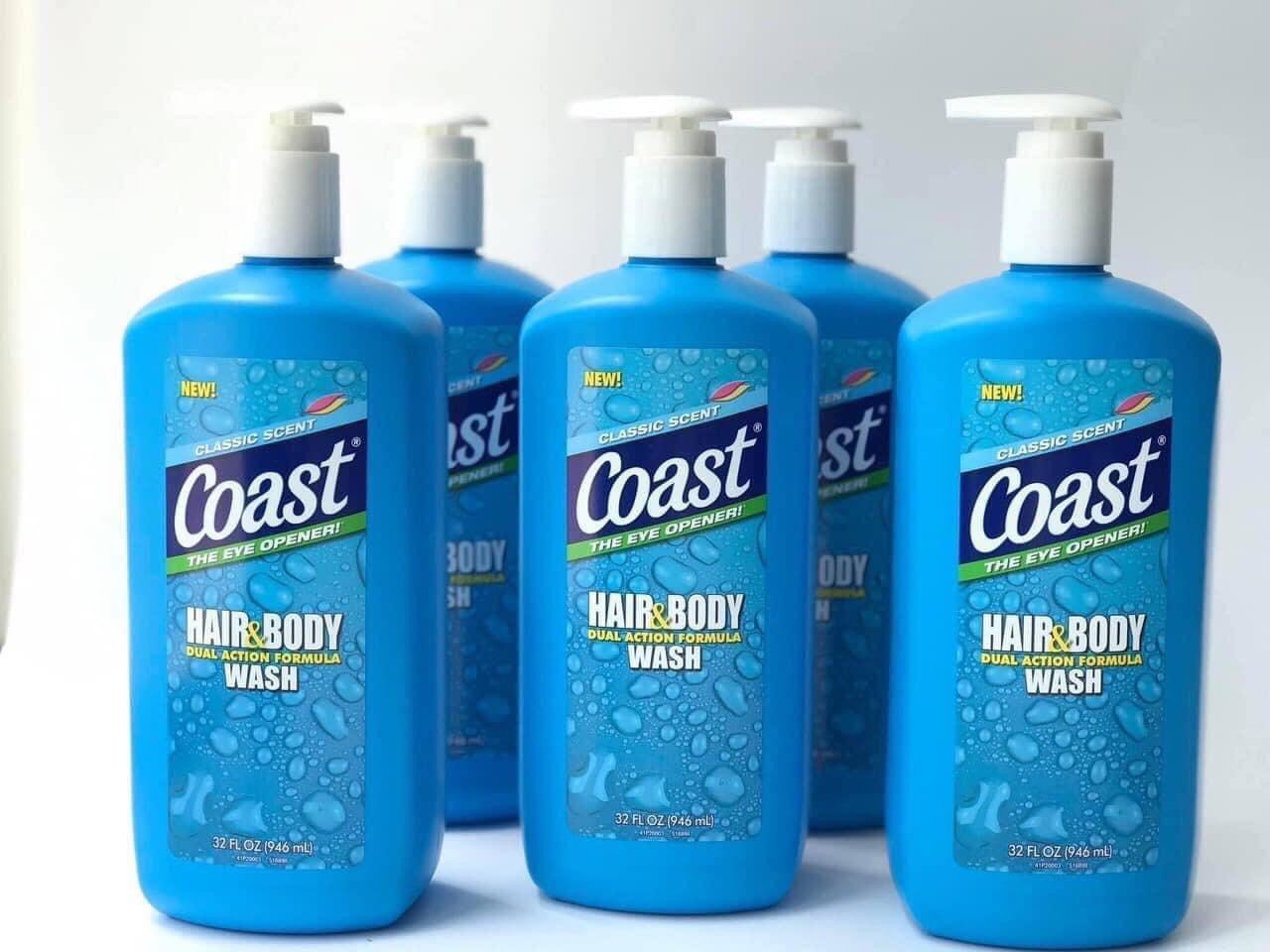 [HCM]Sữa tắm dầu gội 2in1 Coast Mỹ