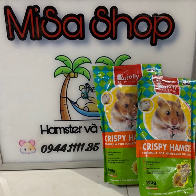 Thức ăn hams crispy 500g