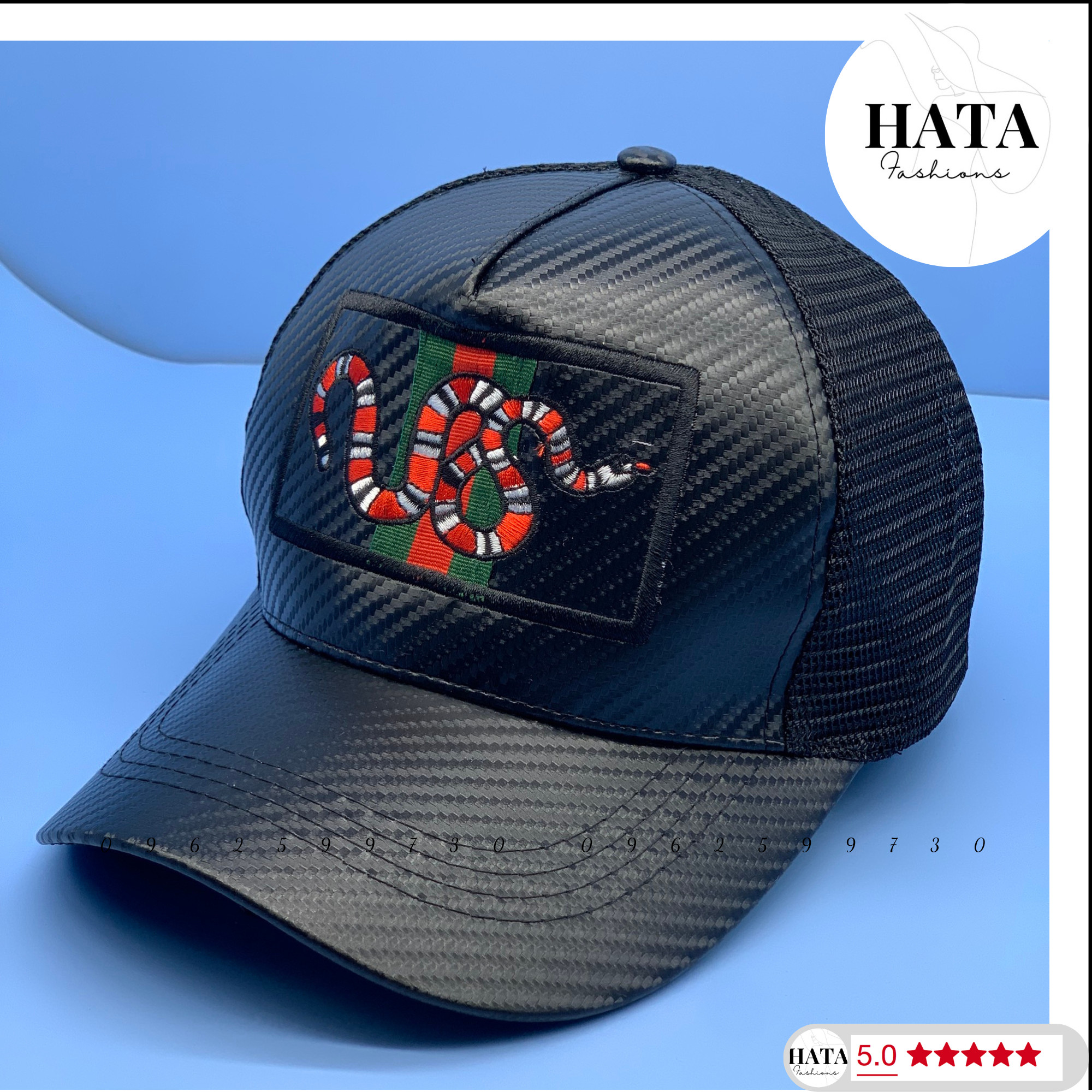 Nón Kết Logo Con Rắn Thời Trang Cao Cấp Phối Lưới Siêu Đẹp
