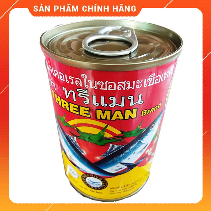 Cá nục sốt cà THREE MAN lon 155G ( 1 lon)