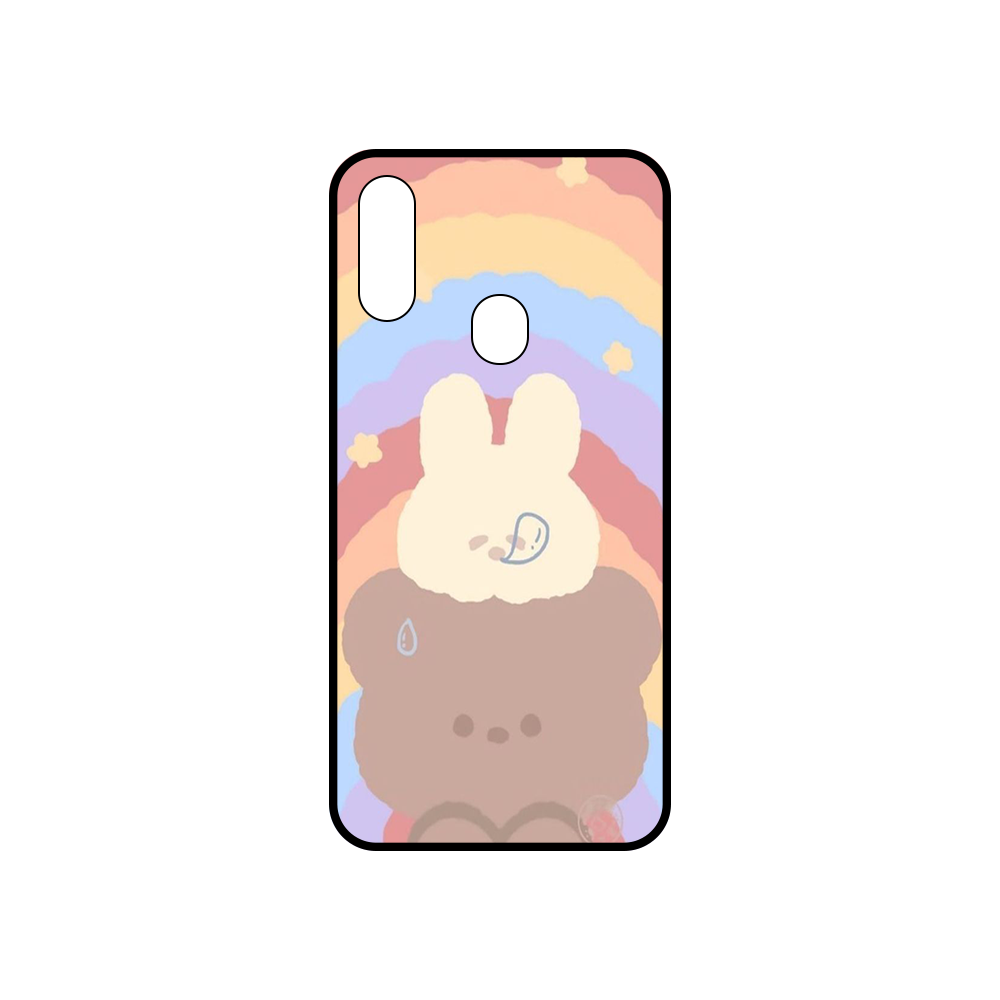 Ốp lưng Vina Case ?Samsung A10/A10S/A11/A20S/A31/A750/M30S/J4+/J730/...nhám viền dẻo in UV hình Gấu Nâu