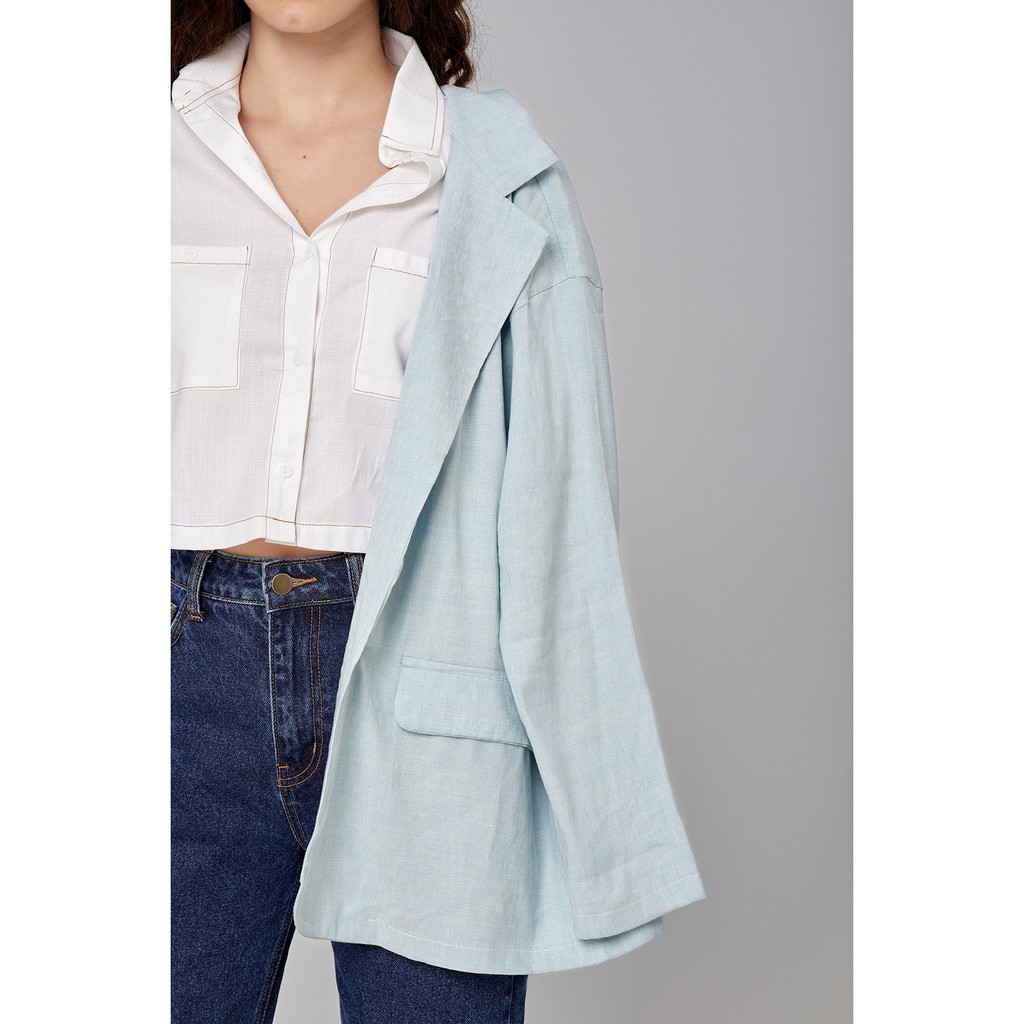 Quần Quần Jeans Lưng Cao Nữ - Momfit Classic Blue  ( Mã MFJ - 03 )
