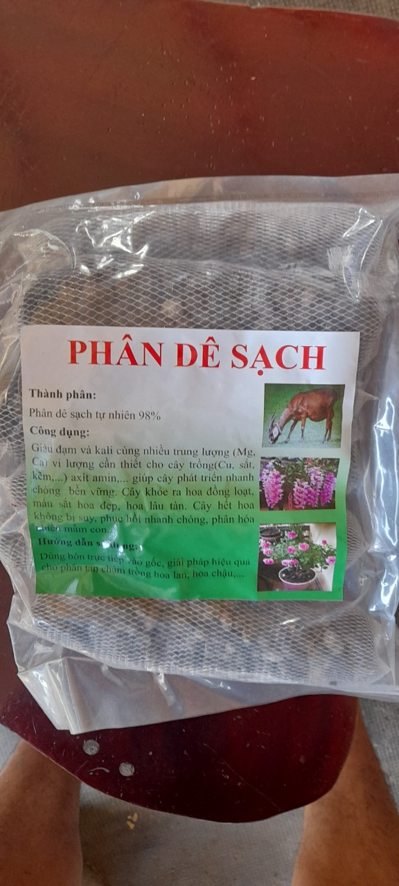 Phân dê túi lưới đoạn 20cm trồng hoa lan