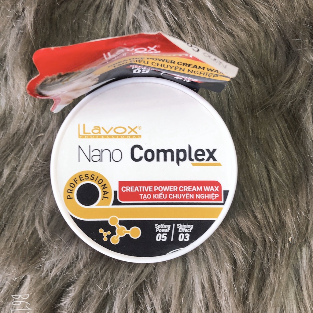 Gel Sáp wax tạo kiểu tóc nam Lavox Nano complex 80ml