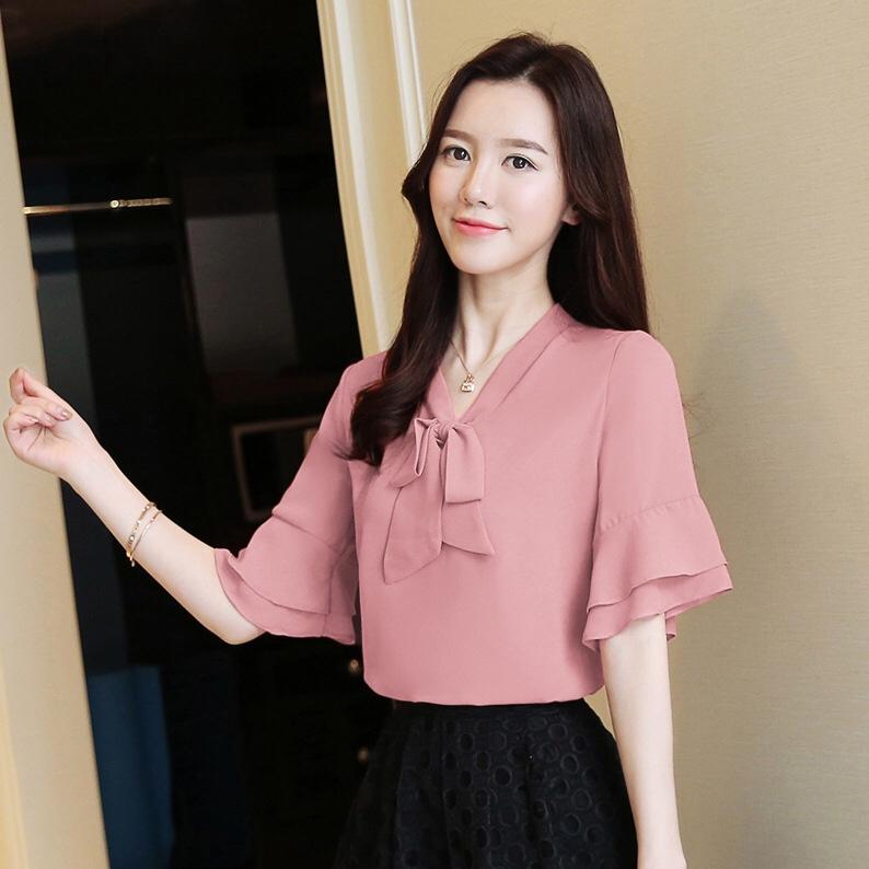 ÁO VOAN TAY LỠ CỔ NƠ DỄ THƯƠNG TL 2000