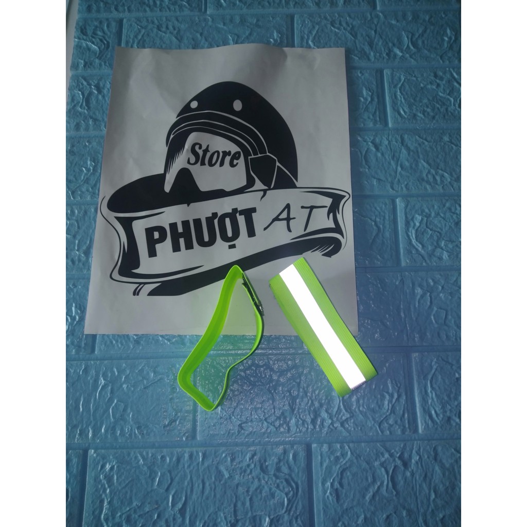 Cặp Đai Phản Quang Đeo Tay Chân ⚡Ảnh Thật⚡ Phản Quang Cực Sáng
