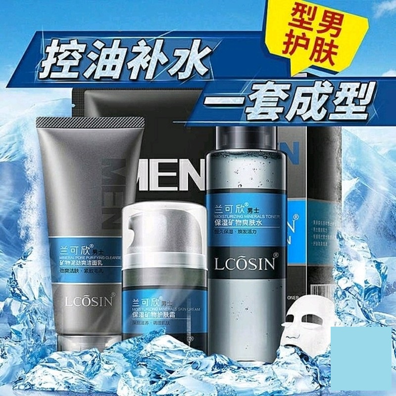 Bộ chăm sóc da nam Lcosin 3 sản phâm r