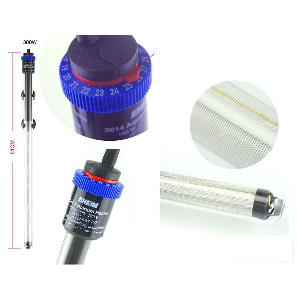 Sưởi Eheim 300W Của Đức - Sưởi Cao Cấp Cho Bể Cá, Hồ Cá