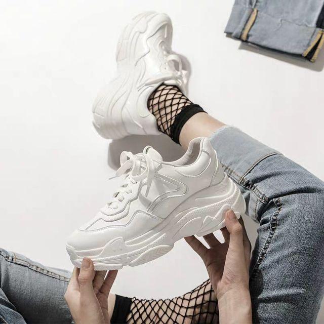 Giày sneaker nữ tuyết QD Shop (Trắng)