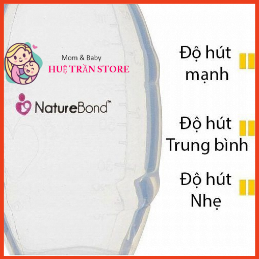 Cốc hứng sữa Silicon NatureBond USA New model 2020 ( chính hãng )