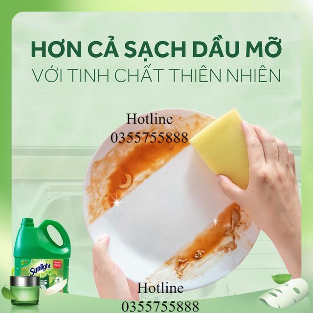 Nước rửa chén Sunlight Matcha Trà Nhật chai 3.6kg