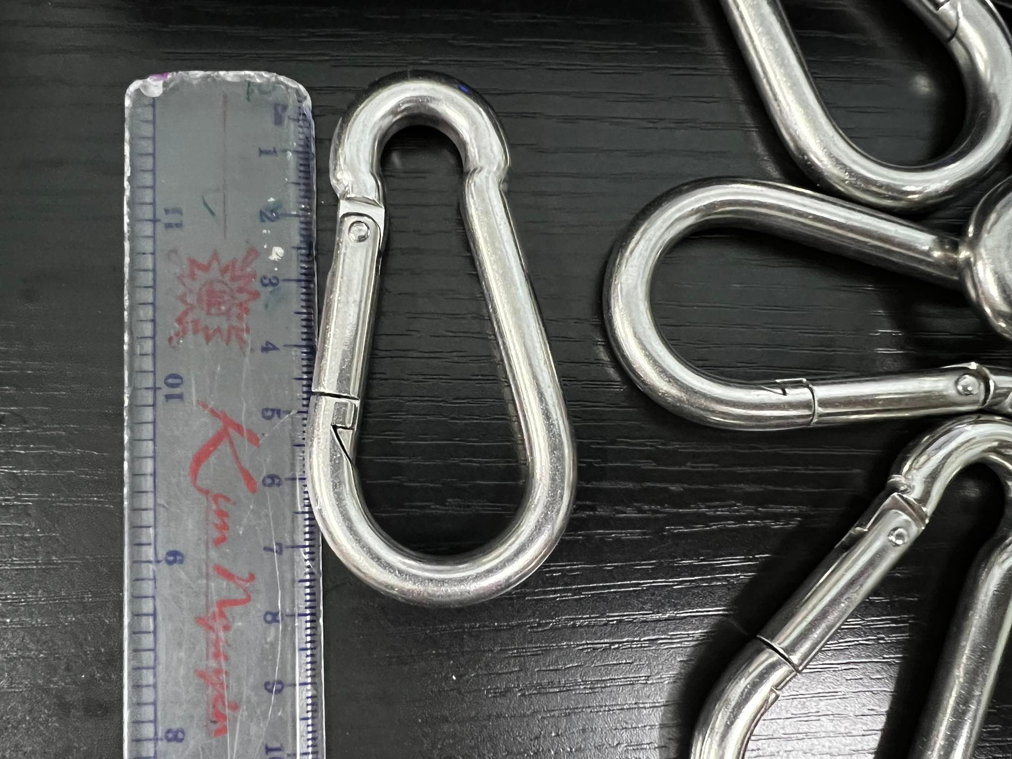 Móc khóa treo carabiner  Inox 304