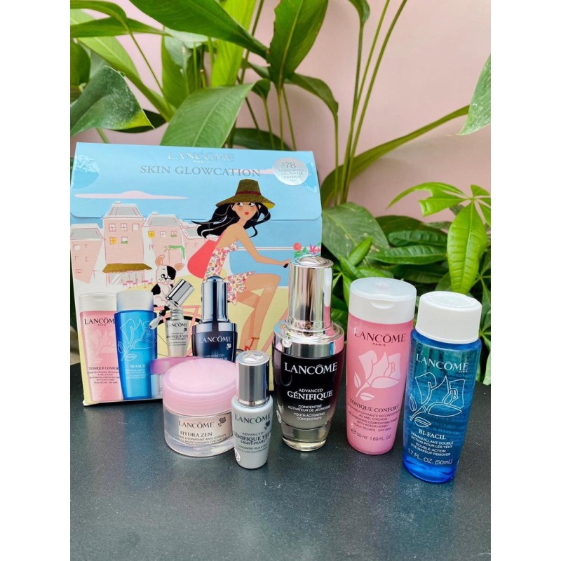 Bộ Chăm Sóc Da Lancome Giúp Trẻ Hóa Làn Da Chống Lão Hóa Và Căng Bóng Lancome Skin Glowcation
