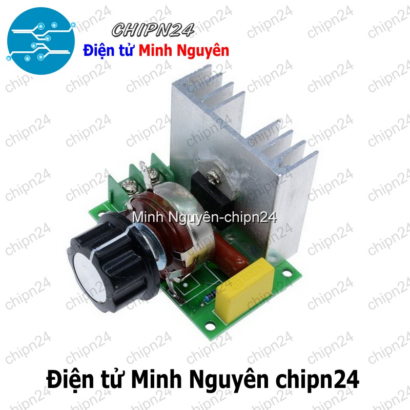 [1 cái] (Q112) Dimmer AC 220V 4000W có vỏ - HH000933