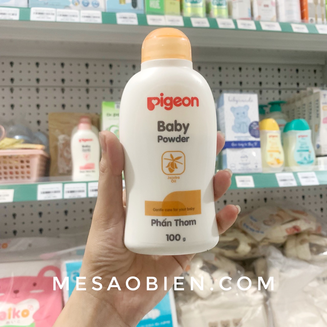 Phấn rôm sẩy/ Phấn thơm Pigeon 100g 200g cho bé