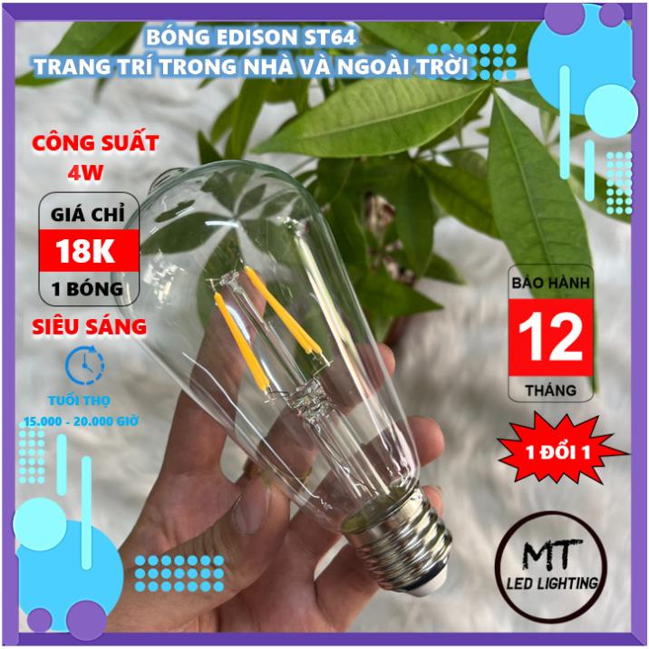 [HCM]Đèn led Edison ST64