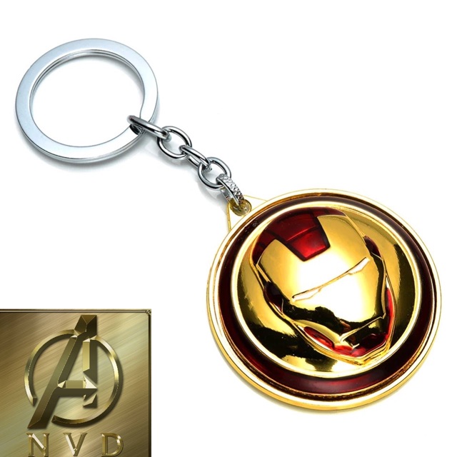 [HCM]Móc khoá Marvel khiên Iron man xoay