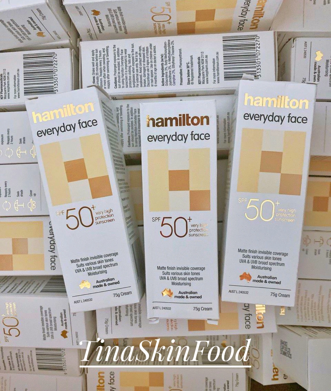 Kem chống nắng Hamilton Spf 50+ Úc 75g