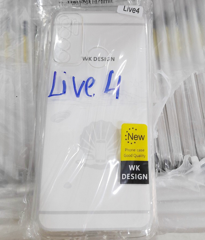 Ốp lưng Silicon dẻo trong suốt cho điện thoại Vsmart Live 4