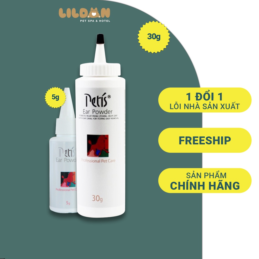 Petis magic bột nhổ lông tai cho chó mèo - dùng trong spa
