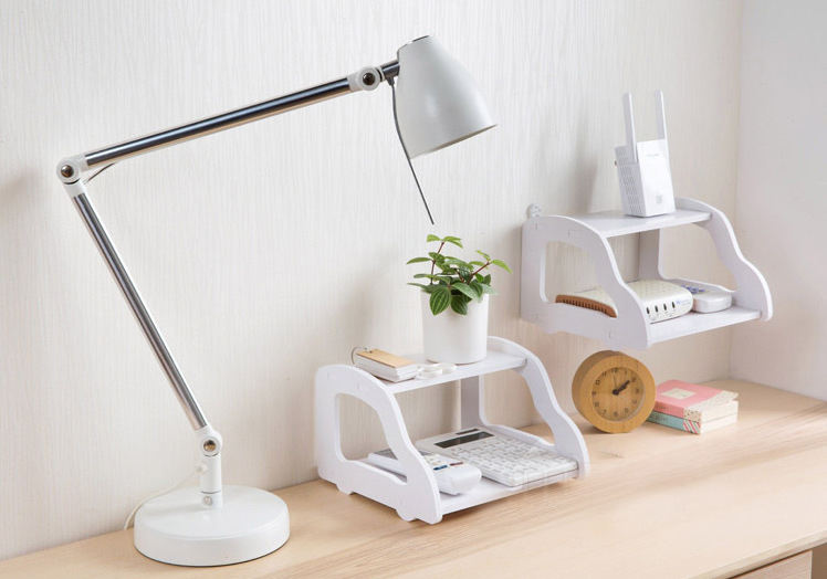 Kệ trang trí 2 tầng để modem, wifi