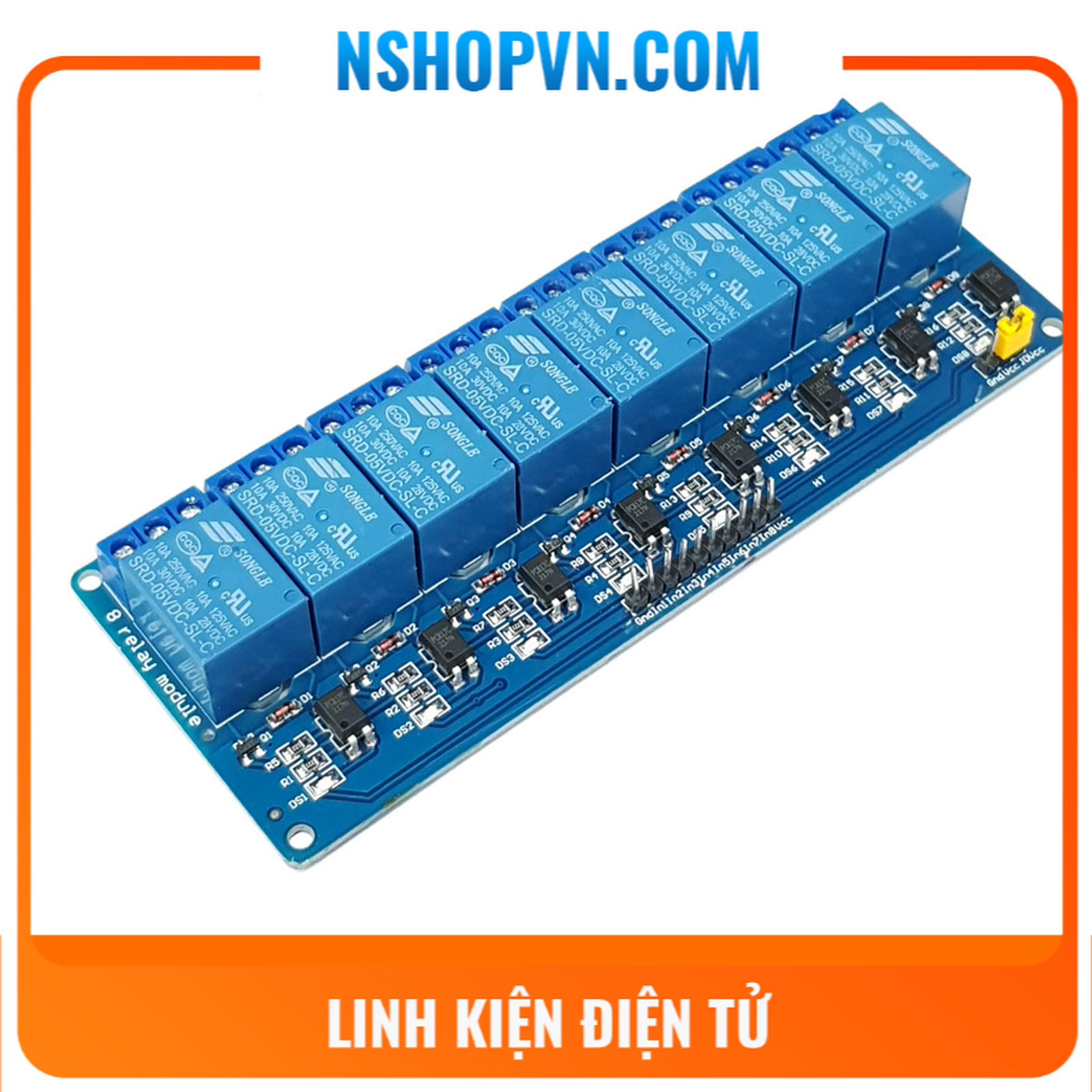 Module 8 relay với opto cách ly