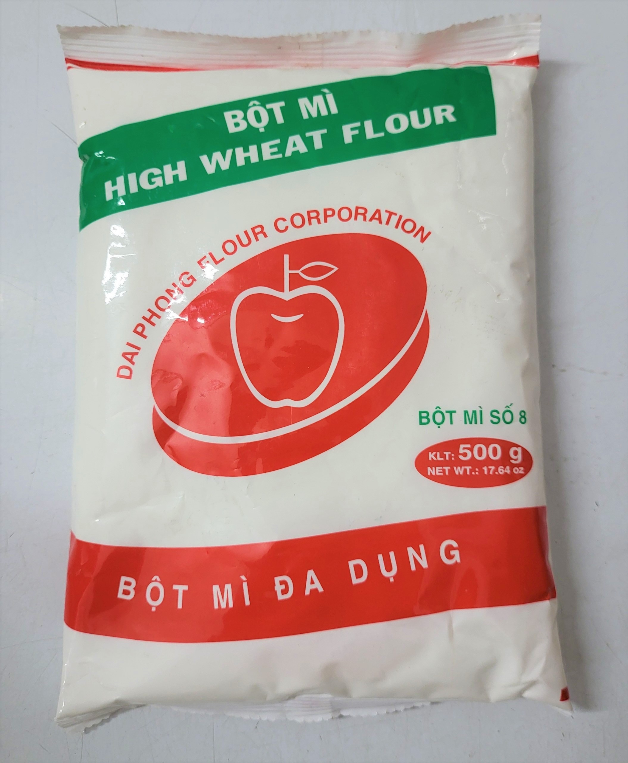 Bột mì đa dụng trái táo đỏ đại phong high wheat flour