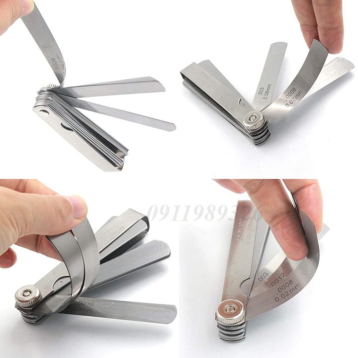 Bộ thước đo khe hở thước căn lá 32 lá 0.02-1mm