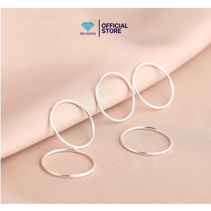 NHẪN BẠC CHỈ TRƠN NHẸ NHÀNG CÁ TÍNH BẠC TA
