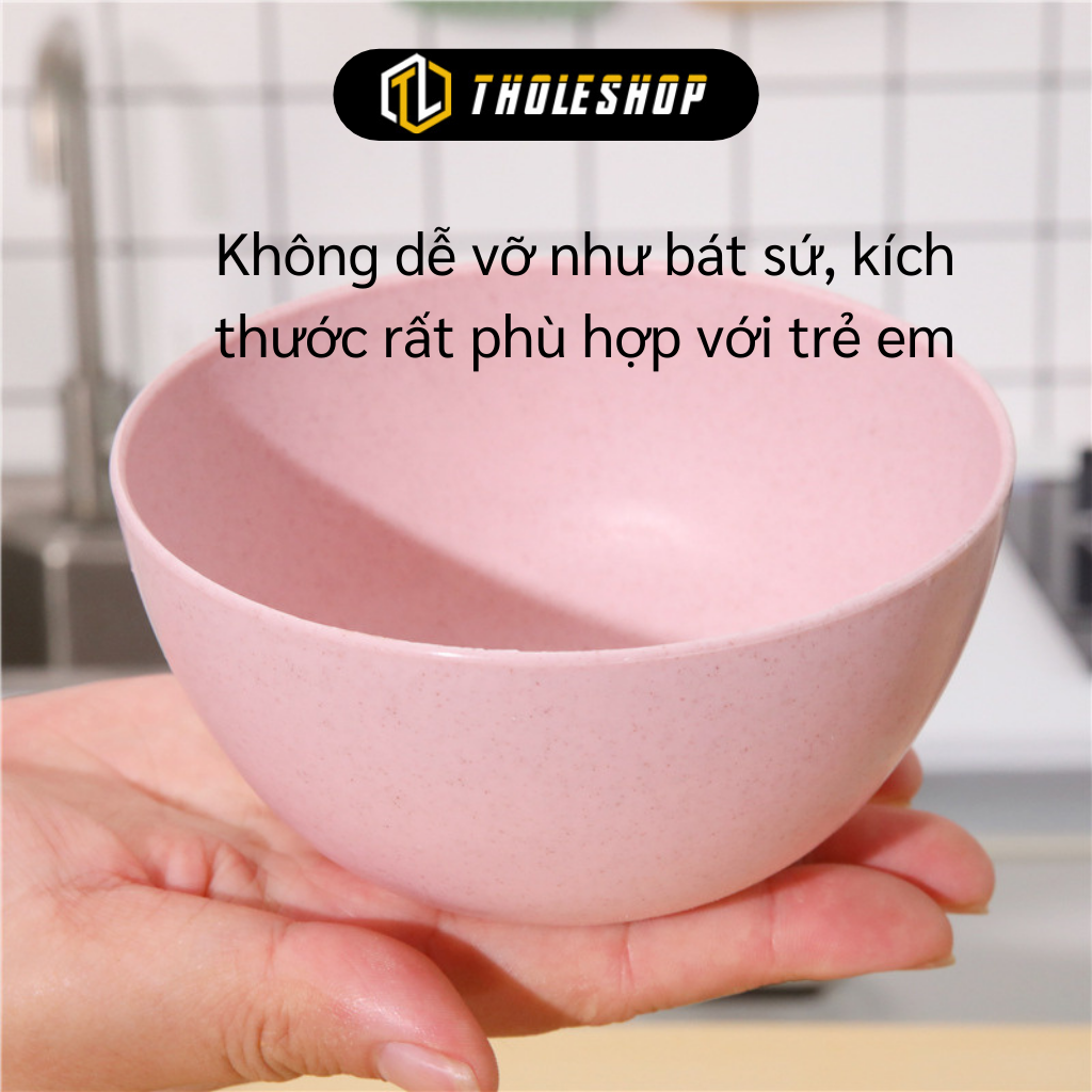 Chén lúa mạch - Chén ăn cơm nhựa lúa mạch đựng thức ăn đẹp - Chén ăn dặm lúa mạch cho bé, an toàn