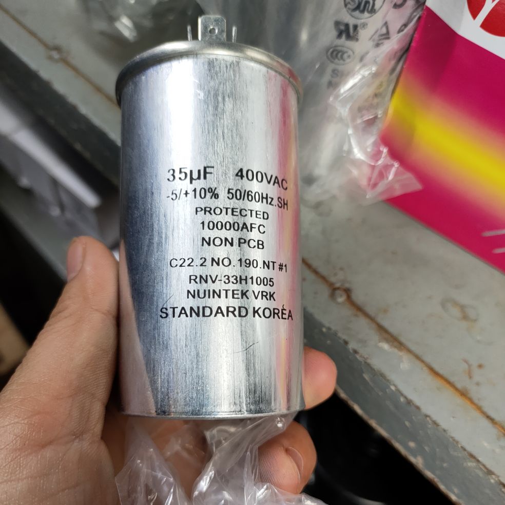 Tụ nhôm điều hòa 35uf 400v