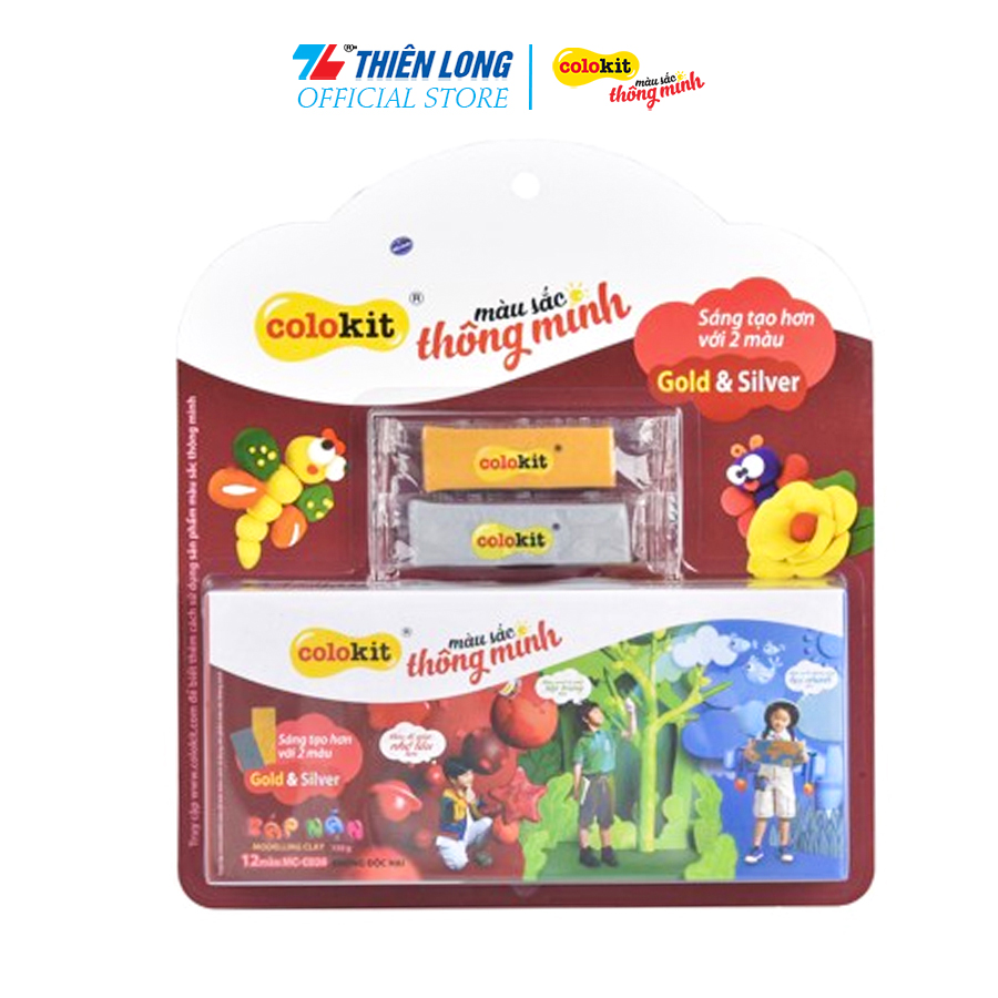 Sáp nặn colokit mc-c026 - 12 màu - chất mềm, dẻo, dễ tạo hình, an toàn