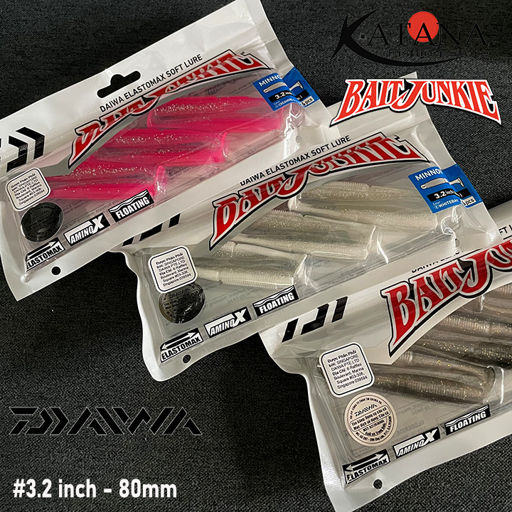Mồi mềm Daiwa Bait Junkie 2.5 - 3.2 Minnow