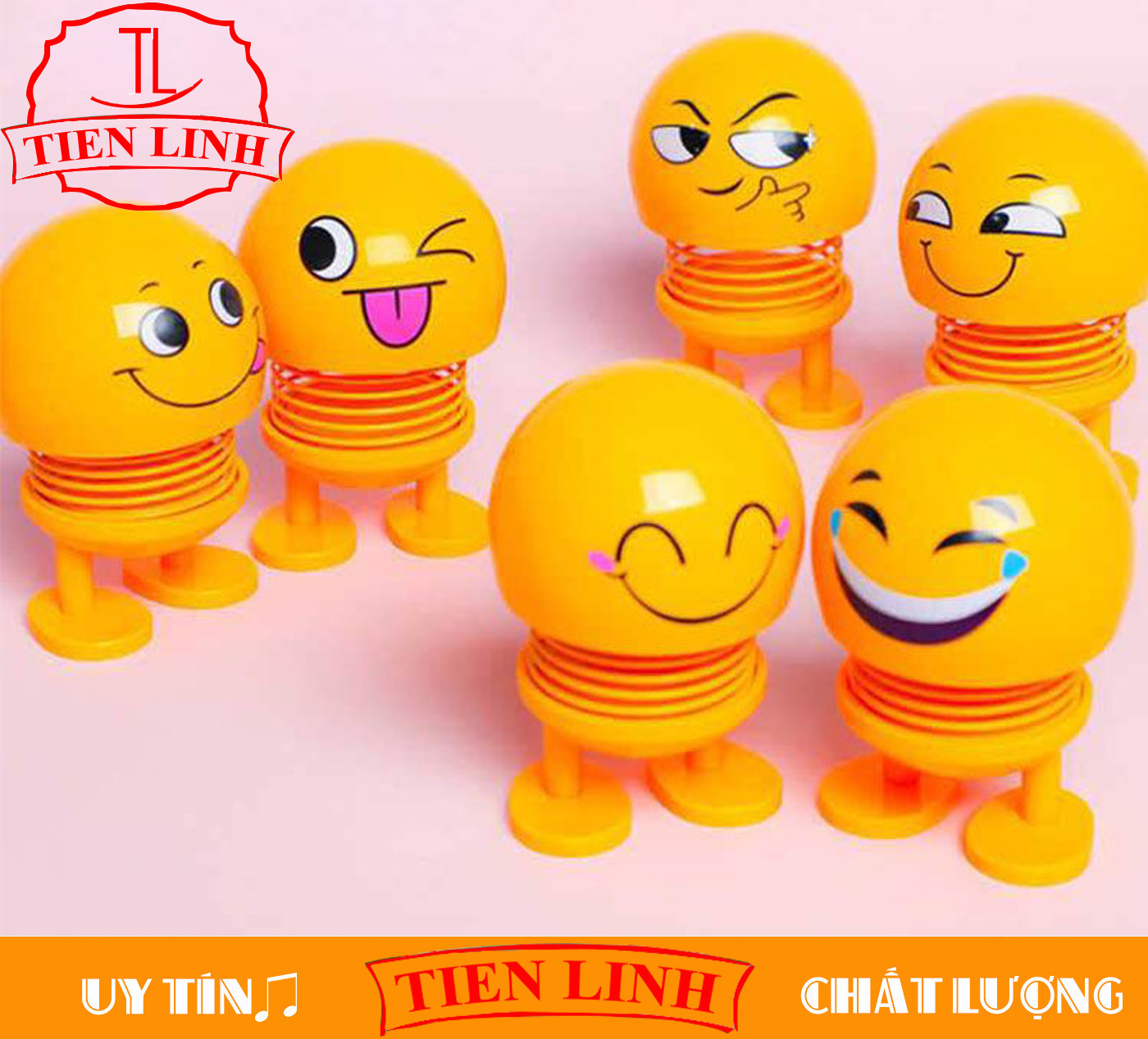 Funny spring emoji-hobby toy-learning desk car decoration ..