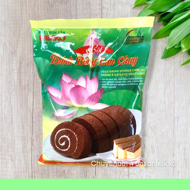[Bột Mikko] Bột Bánh Bông Lan Chay 1Kg.Thơm Ngon.Dành Cho Ăn Chay.Bột Trộn Sẵn Mikko Hương Xưa An Toàn Chất Lượng