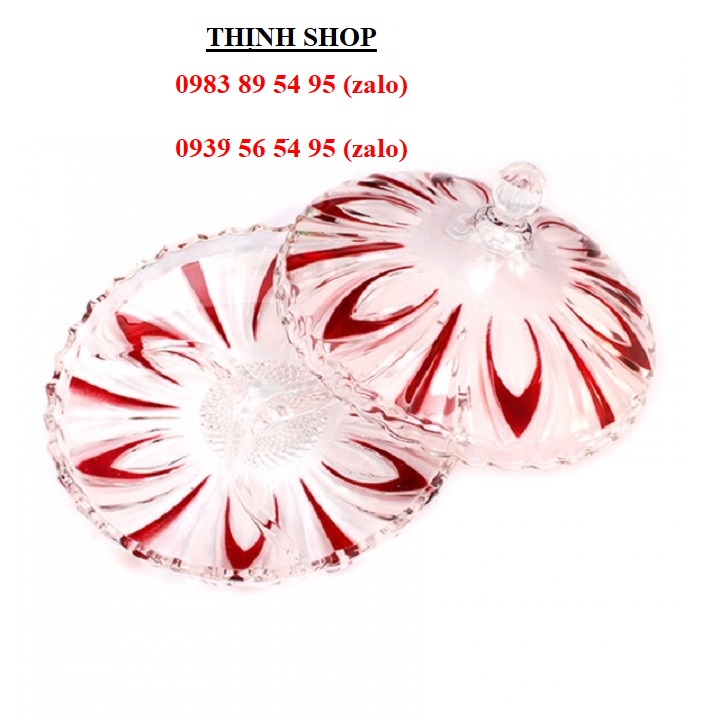 [HCM]khay mứt thủy tinh - khay bánh kẹo thủy tinh