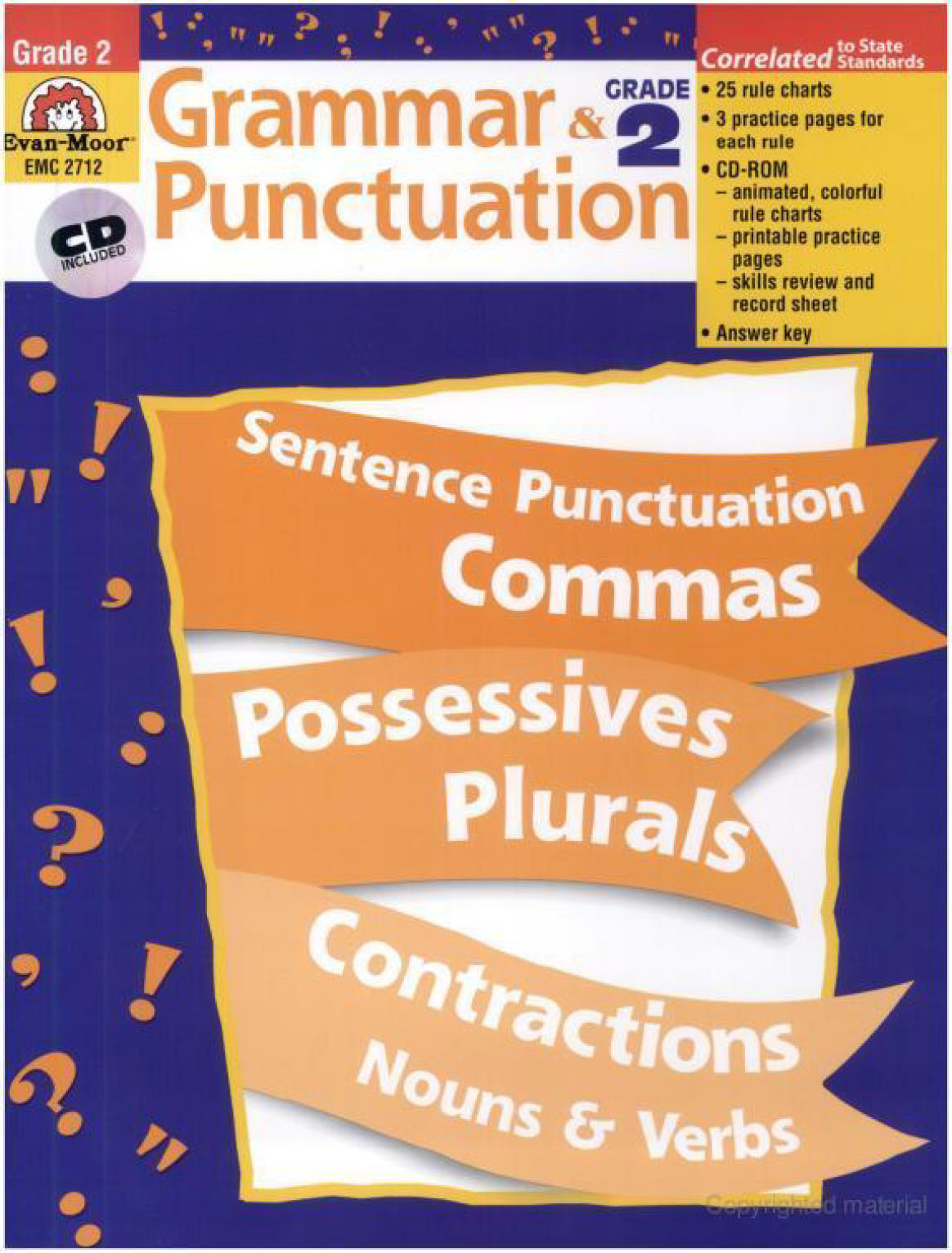 Grammar and Punctuation, Grade 1-6 (Sách đen trắng)