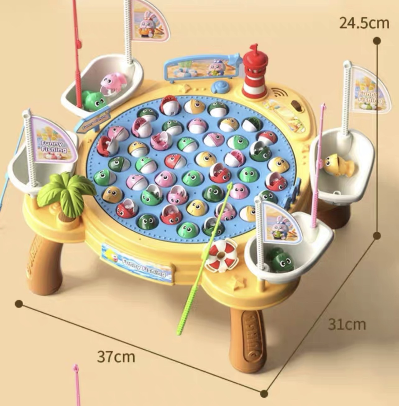Đồ chơi câu cá 45 con kèm chân có khay đựng cho bé