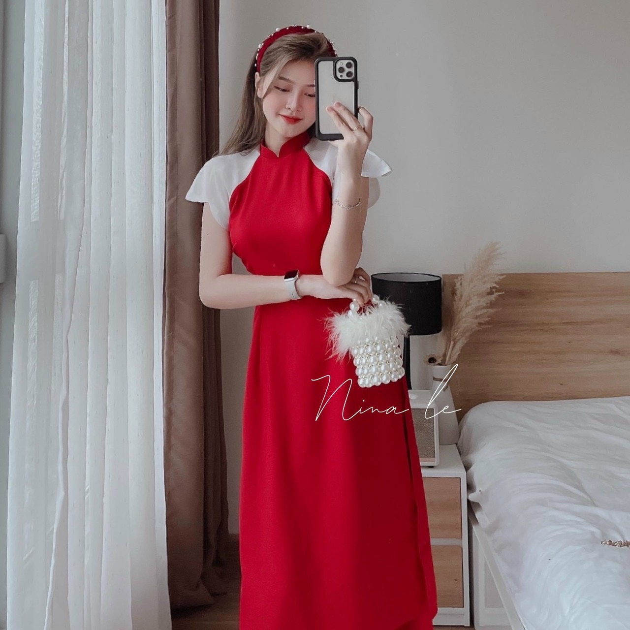 SÉT CÁCH TÂN LỤA 100D PHỐI TAY TƠ DỊU DÀNG SIÊU XINH SSMSDX366