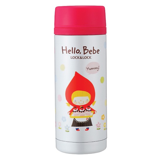 Bình Giữ Nhiệt Lock Hello Bebe Vivid Snowball 330ml