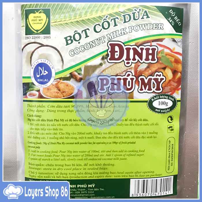 Bột Cốt Dừa Định Phú Mỹ 100gr (gói chiết lẻ)