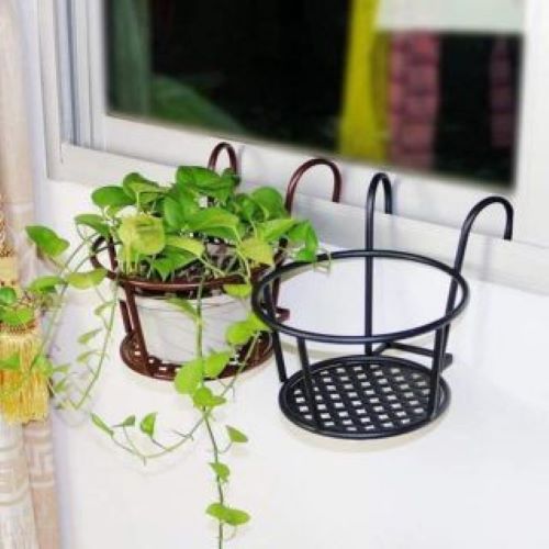 bộ 5 chiếc giỏ để hoa ban công - đen